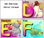 Preschool Uppercase Letter October Flashcards A, B, C & D