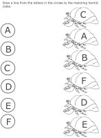 Hermit Crab Letter Match Up