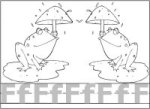 Preschool October Worksheet Letter F Frog