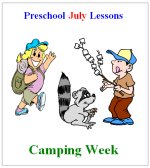 Preschool lessons for a camping theme