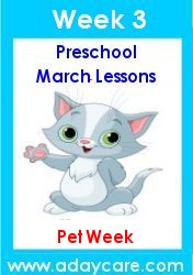 Preschool Pet Theme